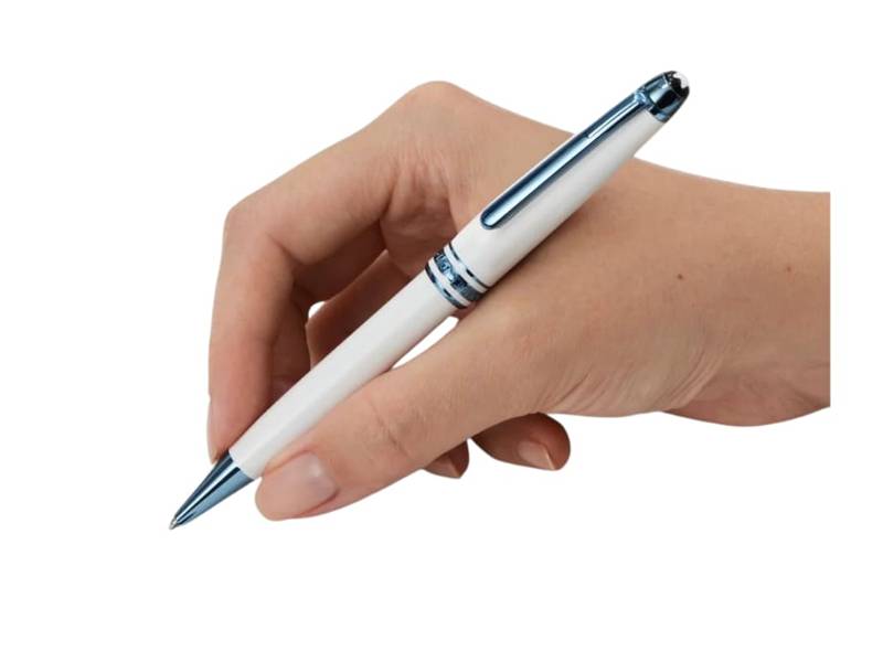 PENNA A SFERA CLASSIQUE GLACIER BIANCA MEISTERSTUCK MONTBLANC 129401